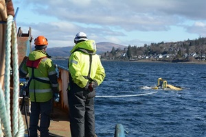 C Dart system test at the Underwater Centre at Fort William Scotland