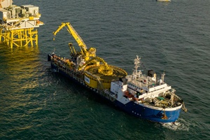 First offshore export cable installed at Scotland’s Inch Cape offshore wind farm CMOS Installer cable installation at ICOL OSP aerial