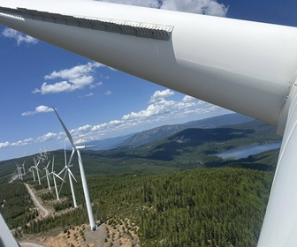 #29 Siemens 2.3 wind turbines installed at Hatchet Ridge Wind in Burney, CA, USA (courtesy San Castro)